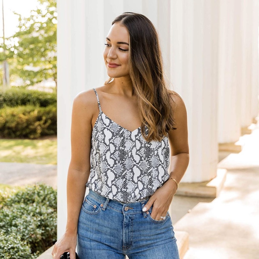 The Drop Python Printed Cami